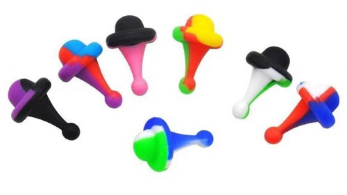 #CC2-B 25mm, Silicone, Spinner Carb Cap (Assorted Colors)