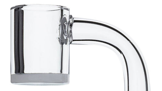 25mm Flat Top Quartz Banger w/ Beveled Edge and Opaque Base (Assorted Sizes) #QB25-BEVO