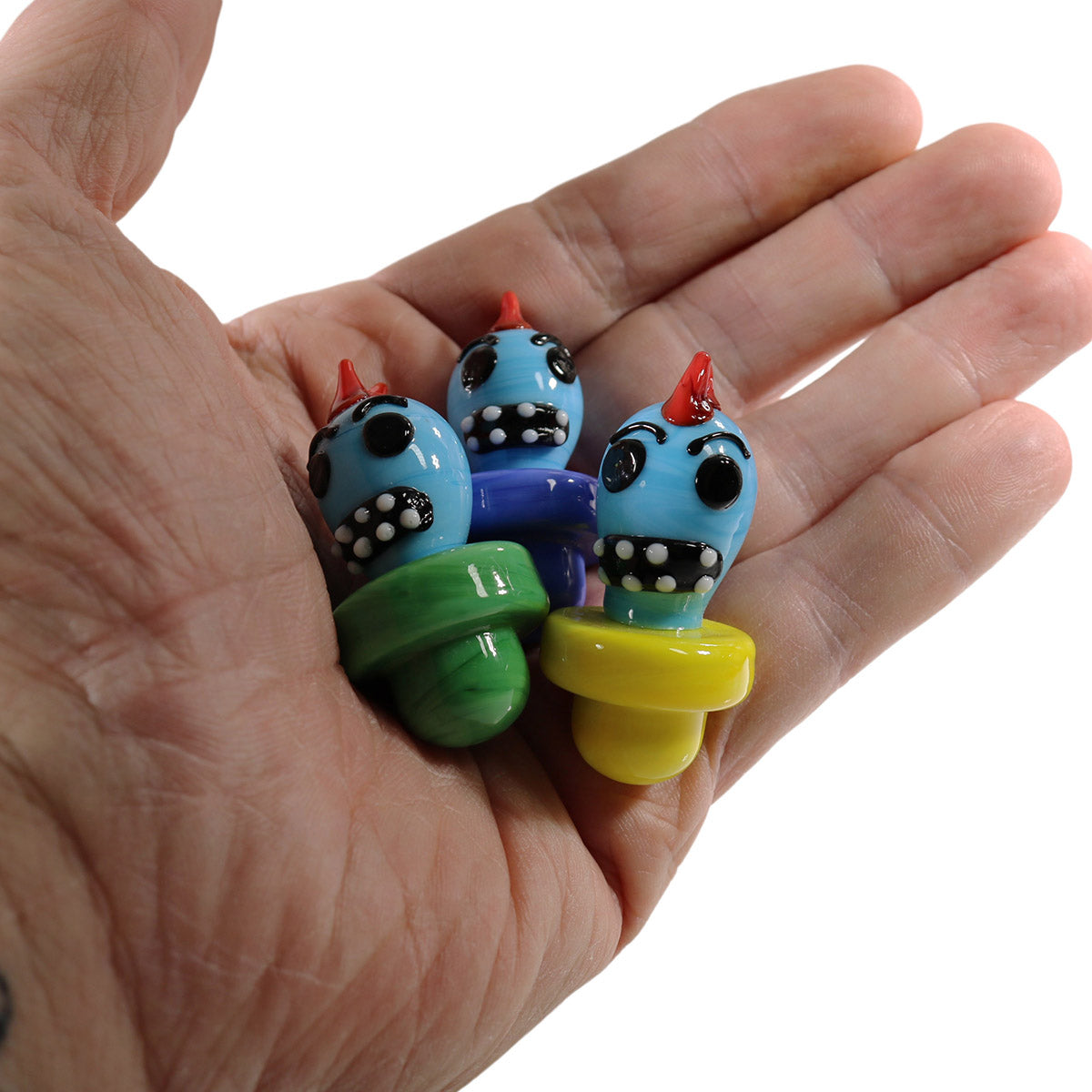 #CC36 24.5mm, Glass Spinner "Punk" Carb Cap (Assorted Colors)