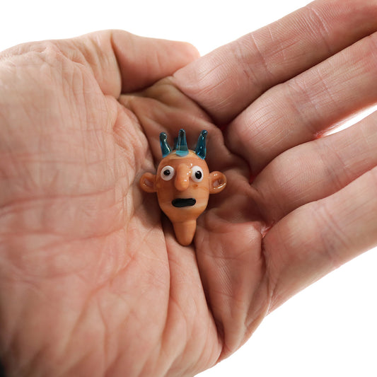 #CC43 15mm, Glass Spinner "Punk Guy" Carb Cap