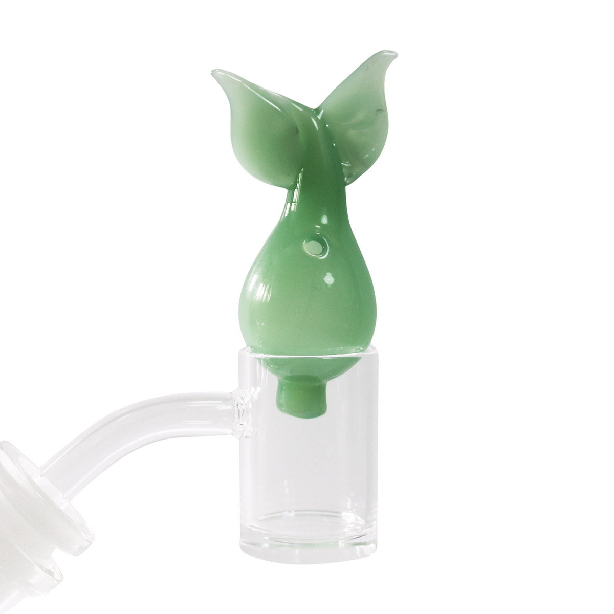 #CC50 25mm Bubble Style "Dolphin" Glass Carb Cap with Holder