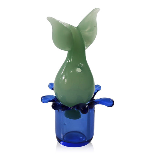 #CC50 25mm Bubble Style "Dolphin" Glass Carb Cap with Holder