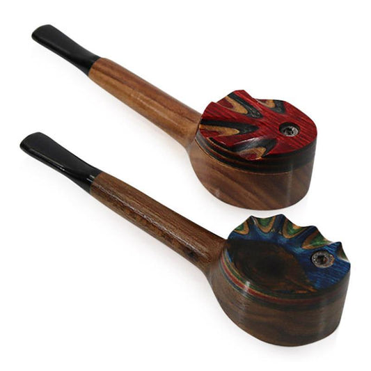 #DC2 "THE MILL" 4" WOODEN PIPE WITH SWIVEL LID