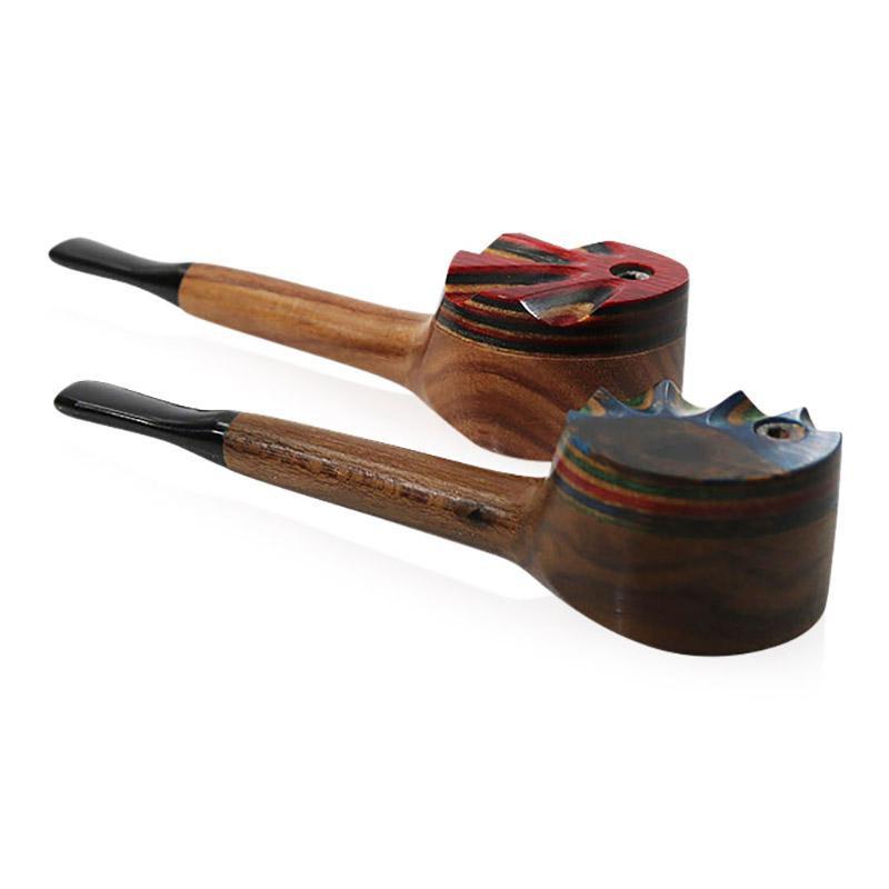 #DC2 "THE MILL" 4" WOODEN PIPE WITH SWIVEL LID