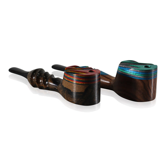 #DC3 "THE MILL" 4" WOODEN PIPE WITH SWIVEL LID
