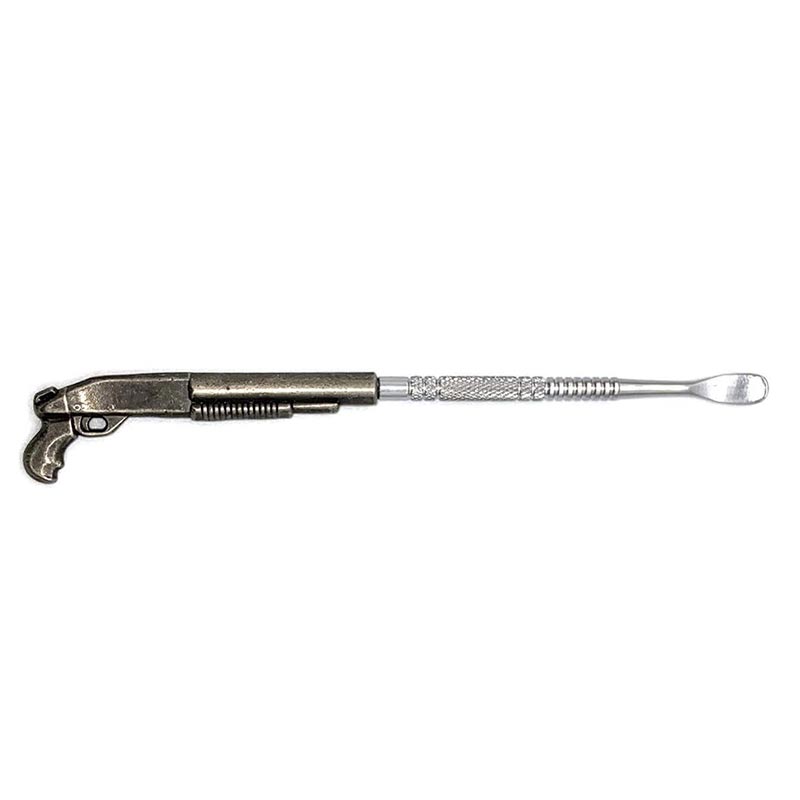 6" Stainless Steel Dab Tools with Gun Designs (3 Styles)