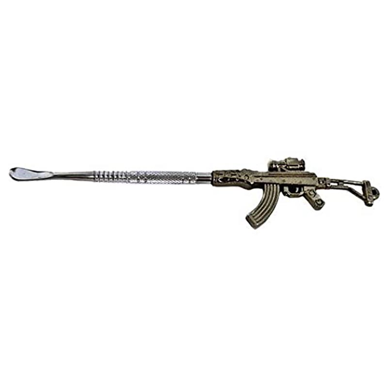 6" Stainless Steel Dab Tools with Gun Designs (3 Styles)
