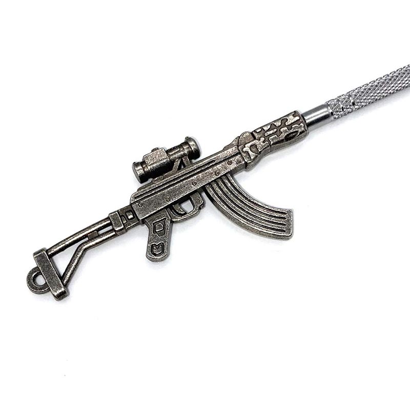 6" Stainless Steel Dab Tools with Gun Designs (3 Styles)