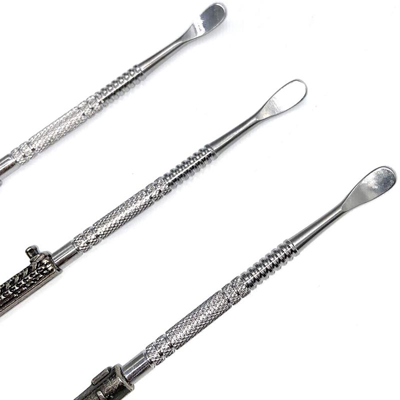 6" Stainless Steel Dab Tools with Gun Designs (3 Styles)