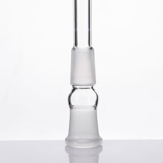 2.5" Clear Glass, 18mm to 18mm, Slitted, Diffused Downstem with Frosted Joint