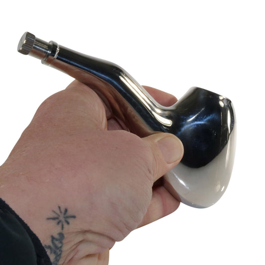 #FL11 Stainless Steel Flask with Ski Design