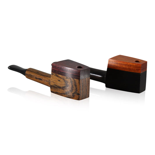 #G1 "THE MILL" 4" WOODEN PIPE WITH SWIVEL LID