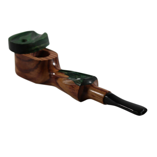 #G3 "THE MILL" 4.5" WOODEN PIPE WITH SWIVEL LID