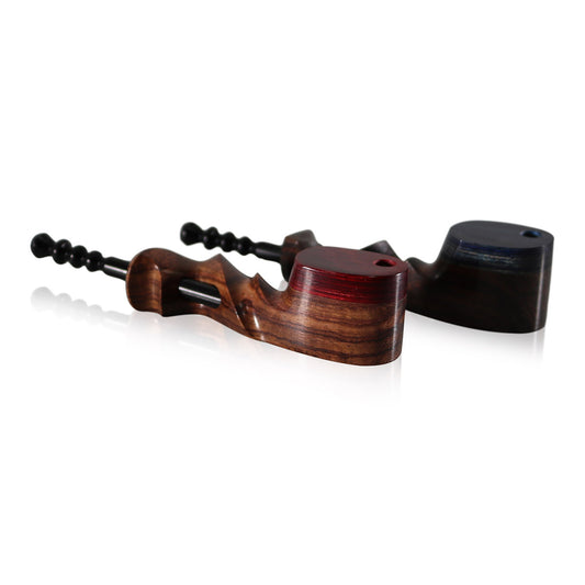 #G4 "THE MILL" 5" WOODEN PIPE WITH SWIVEL LID