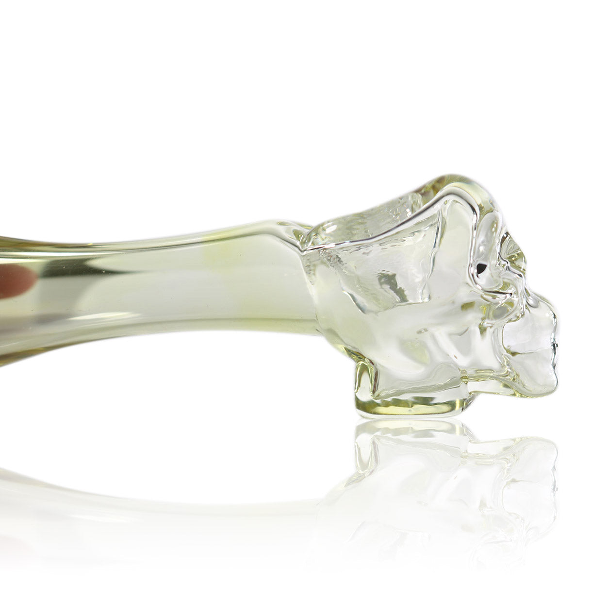 #GP112 4.5" Fumed Glass Hand Pipe with Skull