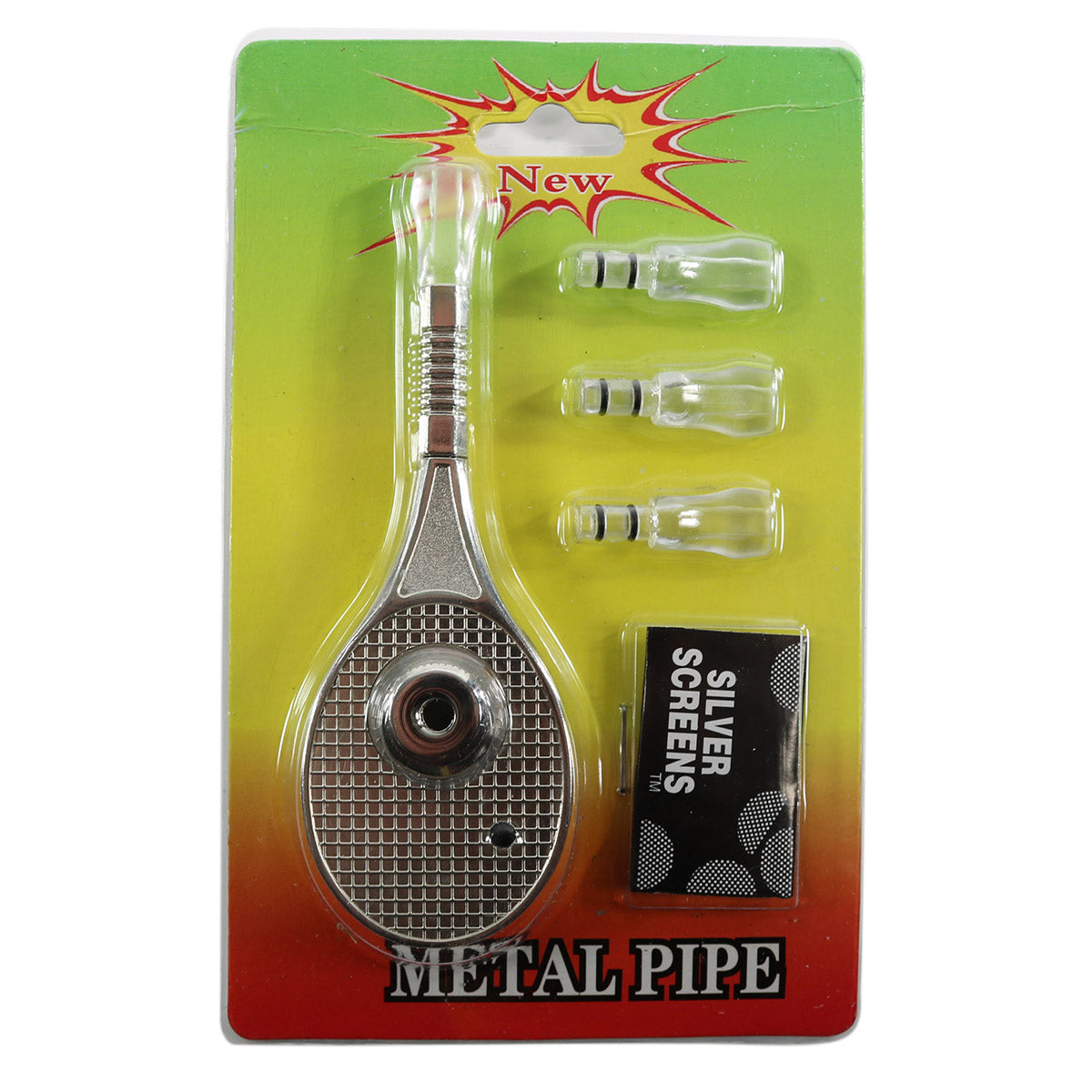 #HP11 4.5" "Tennis Racket" Pipe (Packaged with Extra Tips and Screens)