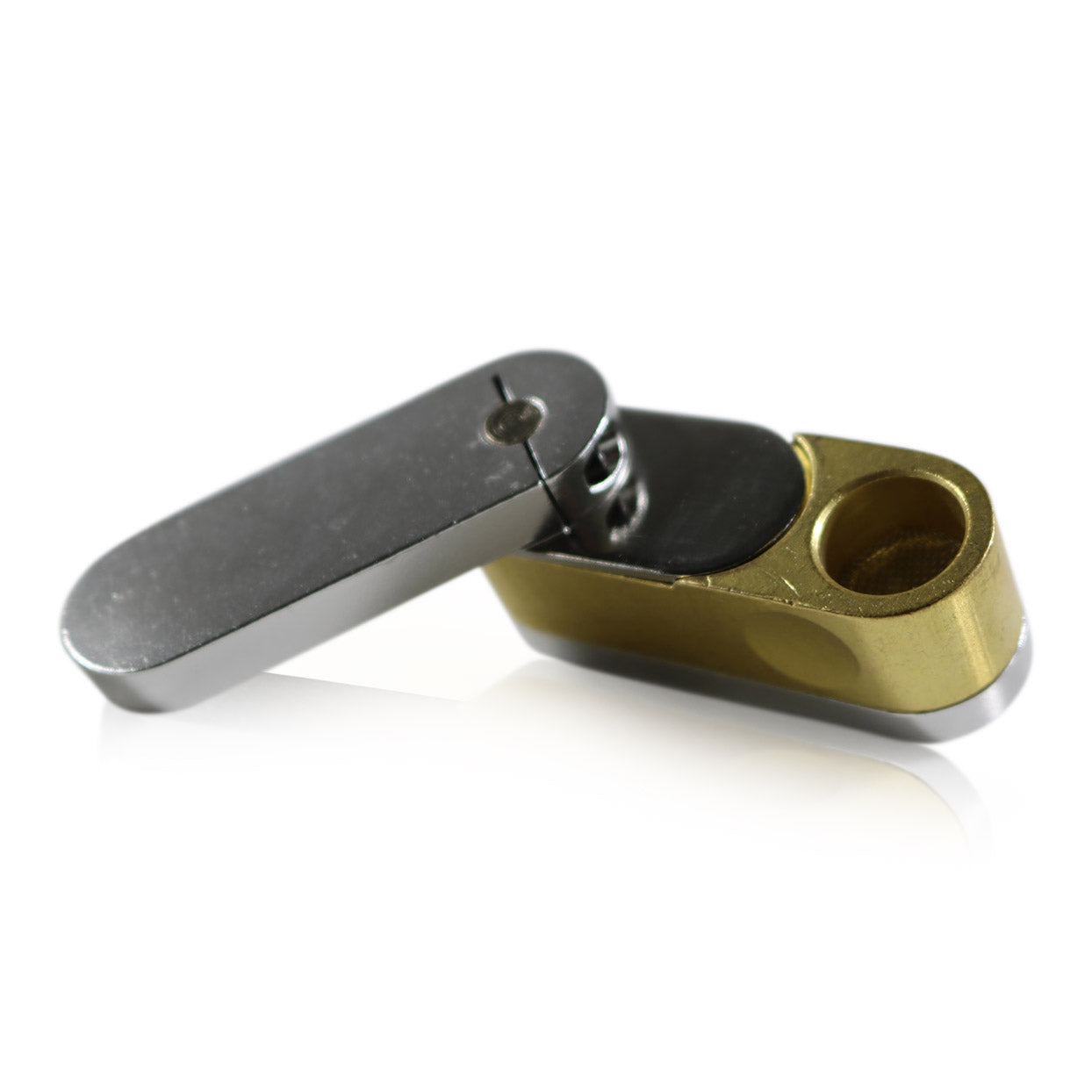 #GO1 3.5" Folding Metal Swivel Top Pipe with Storage Area
