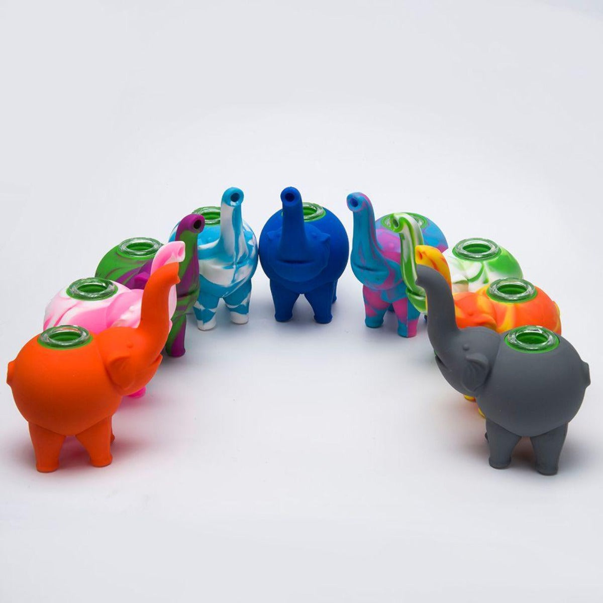 Silicone "Elephant" Bubbler (Assorted Colors) #SC-56