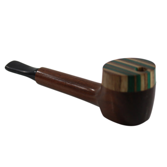#L25 "THE MILL" 4.25" WOODEN PIPE WITH SWIVEL LID