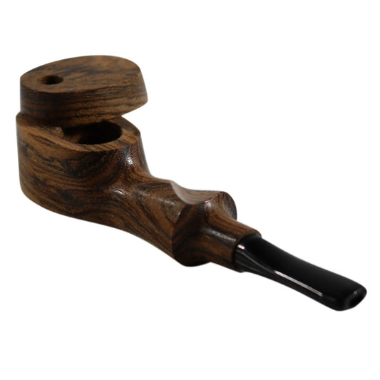 #L34 "THE MILL" 4" WOODEN PIPE WITH SWIVEL LID