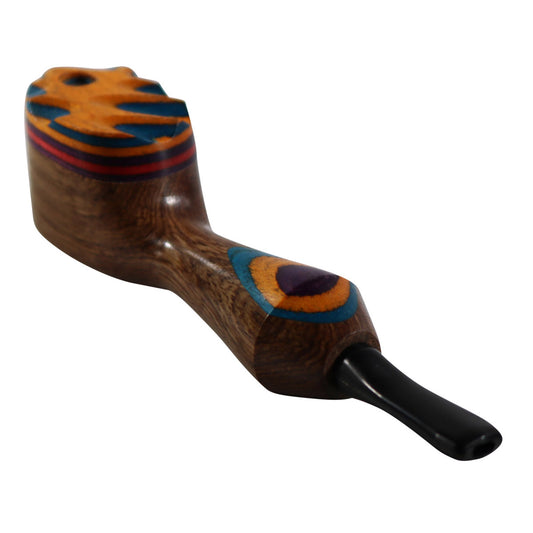 #L35 "THE MILL" 4.5" WOODEN PIPE WITH SWIVEL LID