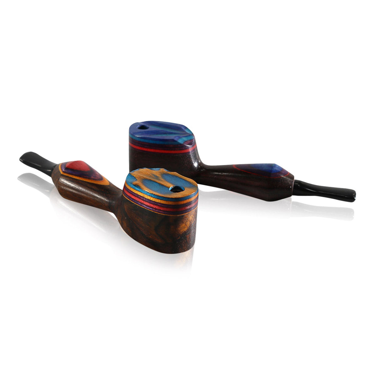 #L53 "THE MILL" WOODEN PIPE WITH SWIVEL LID