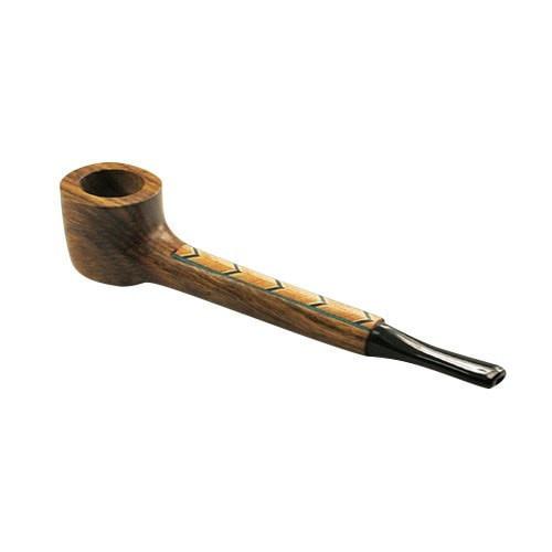 #L55 "THE MILL" 4.5" WOODEN PIPE WITH INLAY