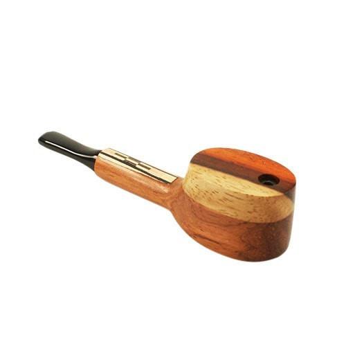 #L56 "THE MILL" 4" WOODEN PIPE WITH SWIVEL LID