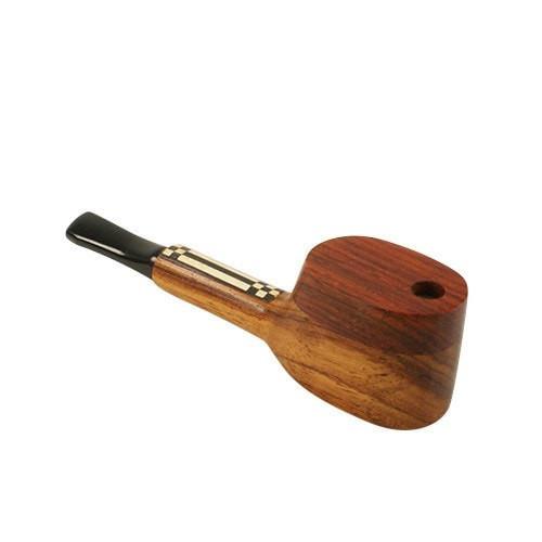 #L56 "THE MILL" 4" WOODEN PIPE WITH SWIVEL LID