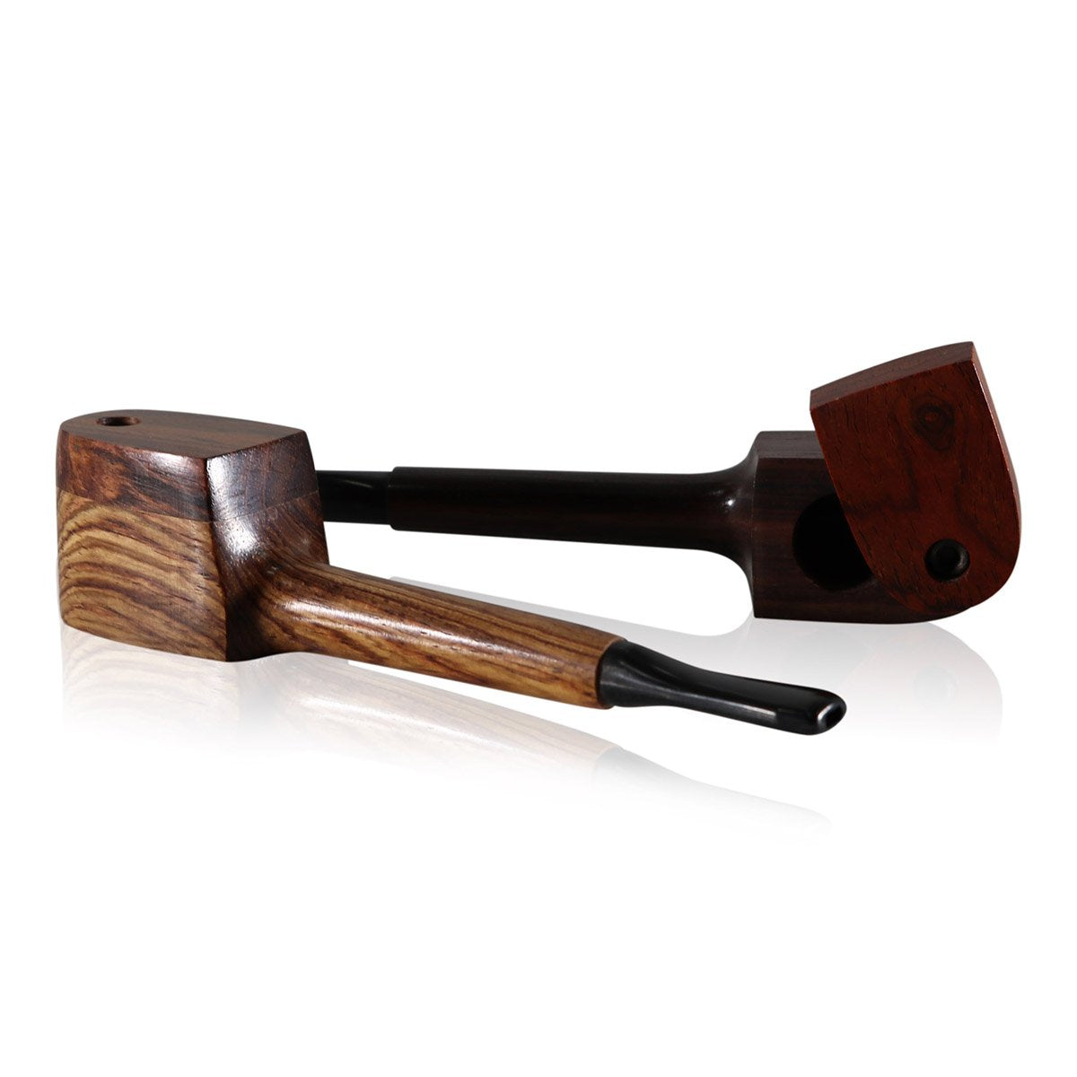 #L72 "THE MILL" 4.5" WOODEN PIPE WITH SWIVEL LID