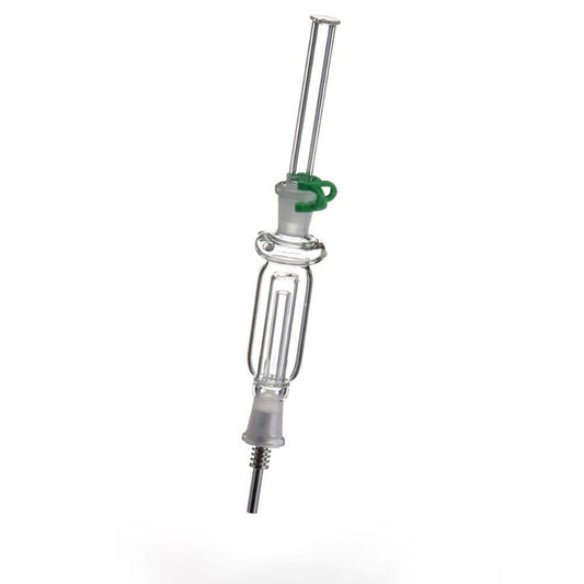 Boxed 10mm Glass Nectar Collector w/ Four-Slit Bubbler Chamber & Accessories #NC-6