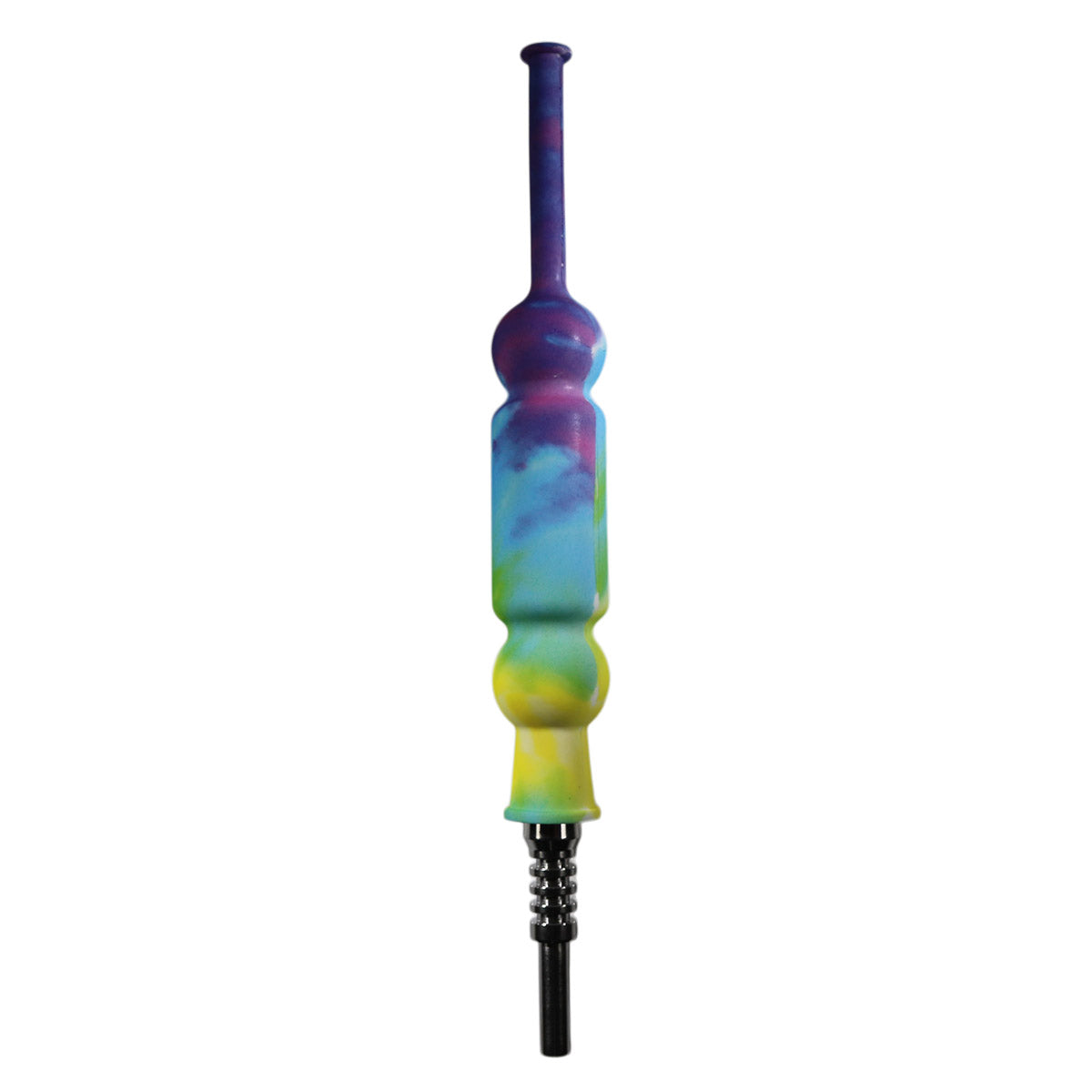 #NC14-B Silicone Nectar Collector Set w/ 14mm Nail, Dab Tool and Dish (Assorted Prints)