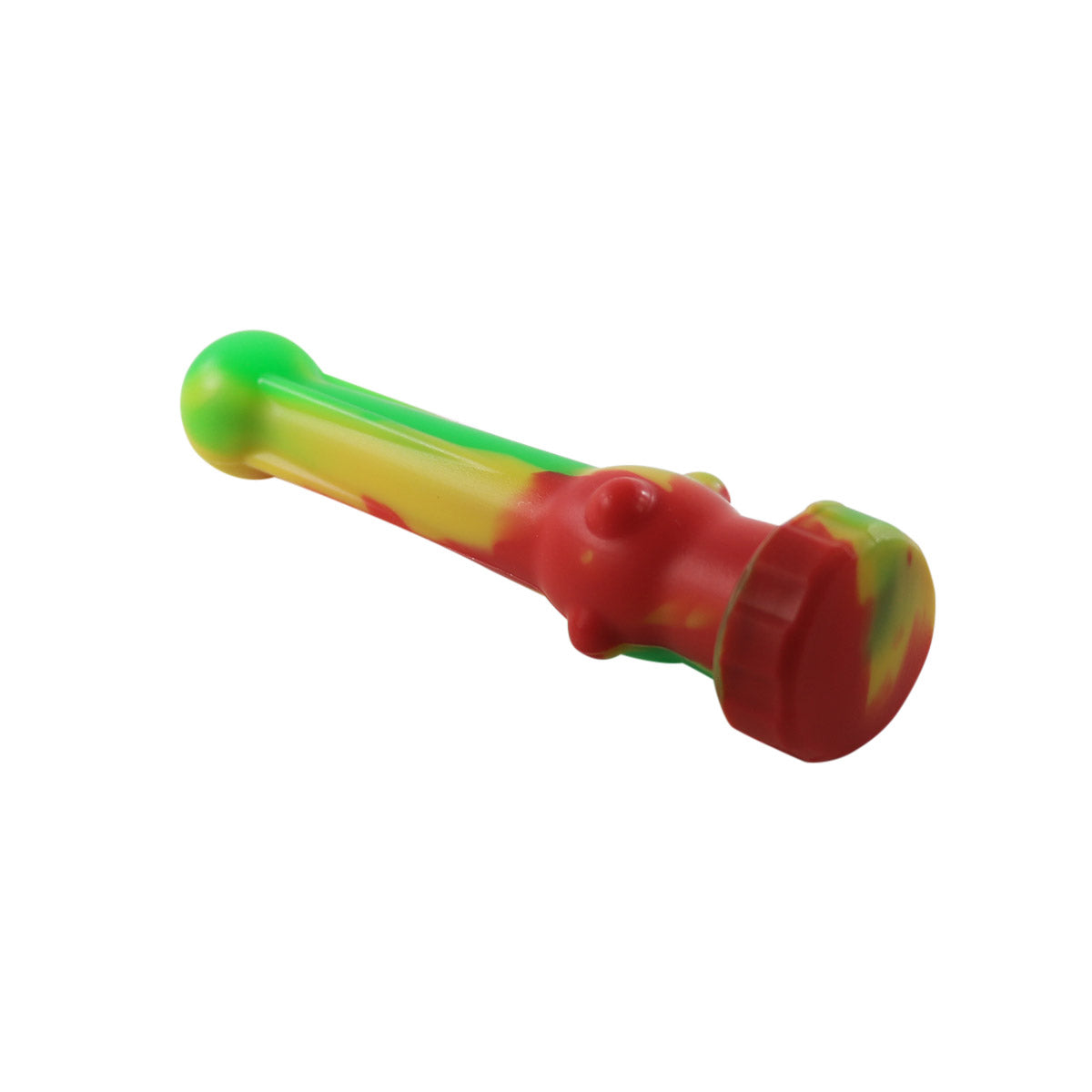 #NC7 Silicone Nectar Collector with 14mm Quartz Glass Nail and Dish (Assorted Colors)