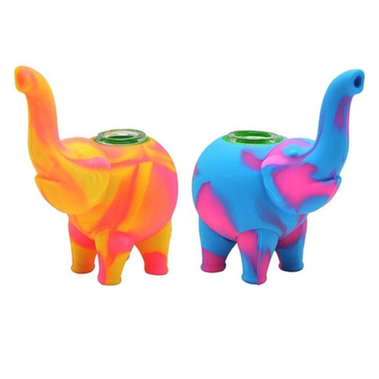 Silicone "Elephant" Bubbler (Assorted Colors) #SC-56