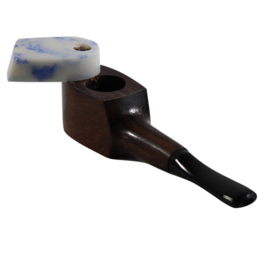 POLLYCAPPER "THE MILL" 3.25" WOODEN PIPE WITH POLY LID