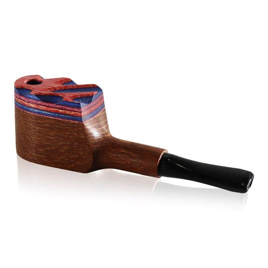 #R1 "THE MILL" 3.25" WOODEN PIPE WITH SWIVEL LID