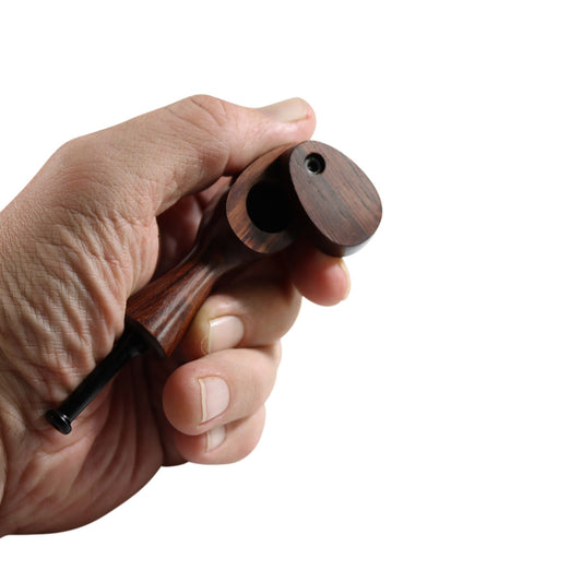 #SS "THE MILL" 4" WOODEN PIPE WITH SWIVEL LID
