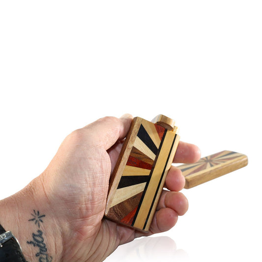 #TT303 4" American Made, Swivel Top Dugout with Layered Exotic Hardwoods