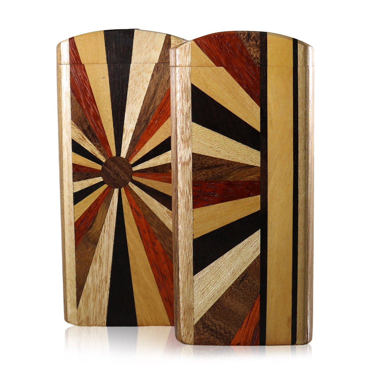#TT303 4" American Made, Swivel Top Dugout with Layered Exotic Hardwoods