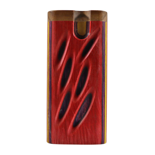 #TT47/TT48 "The Mill" Sculpted Rainbow Wood Dugout with Swivel Top (Large or Small)