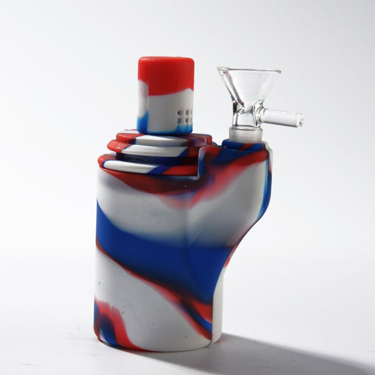 Silicone & Glass Banger Hanger / Bubbler (Assorted Colors) #SC-157