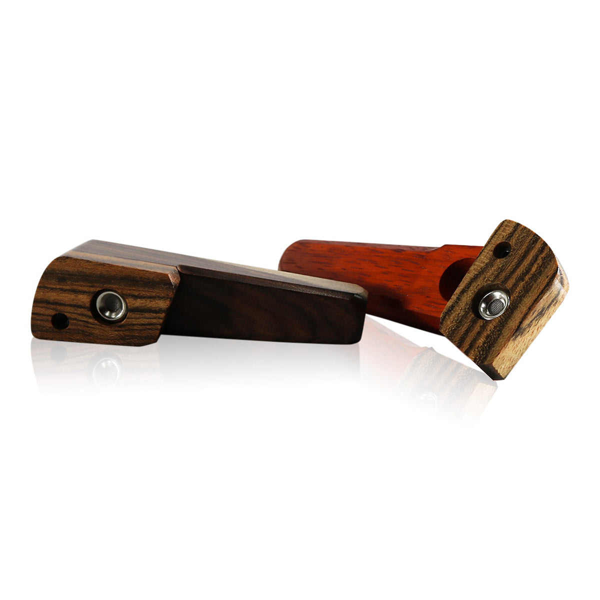 WOOD WORKS 3.75" WOODEN SMOKING PIPE W/ SWIVEL LID AND PASS THROUGH #WW10