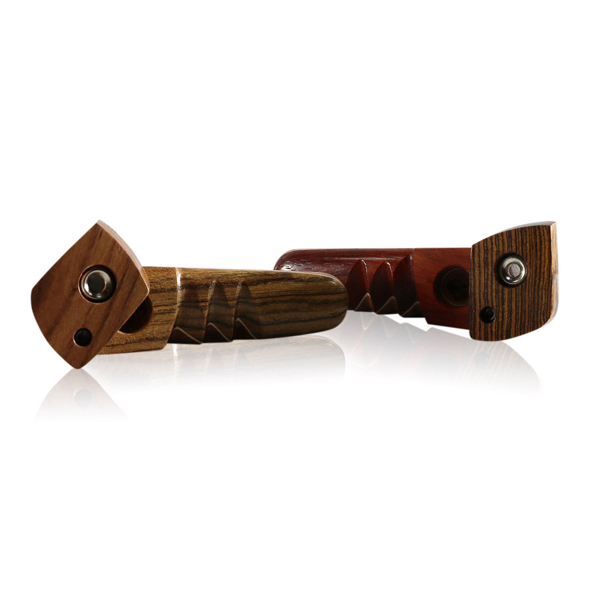 WOOD WORKS 3.75" WOODEN SMOKING PIPE W/ SWIVEL LID AND PASS THROUGH #WW11