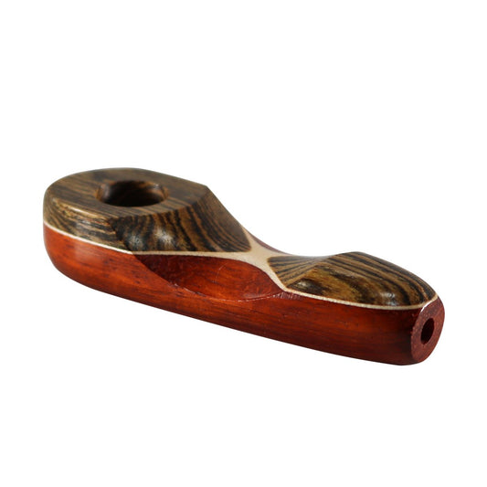 WOOD WORKS 3.25" WOODEN SMOKING PIPE MADE WITH EXOTIC HARDWOODS #WW15