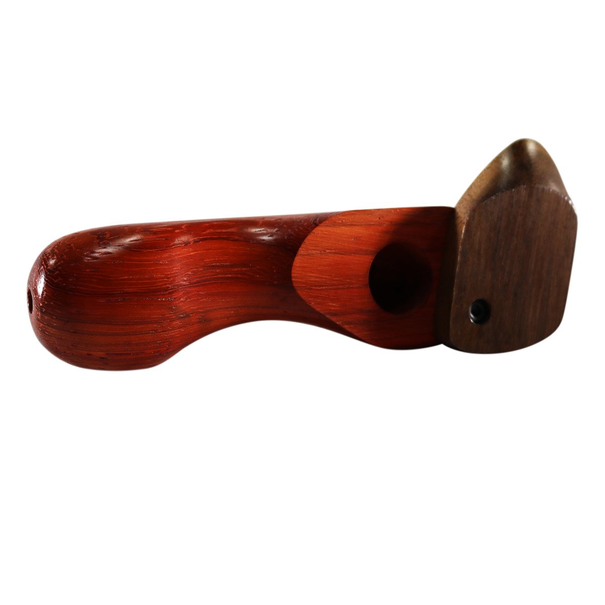 WOOD WORKS 4" WOODEN SMOKING PIPE W/ SWIVEL LID #WW18
