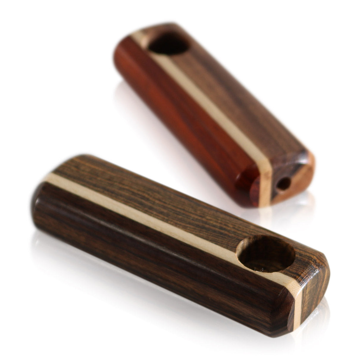 WOOD WORKS 3" WOODEN SMOKING PIPE MADE WITH EXOTIC HARDWOODS #WW3