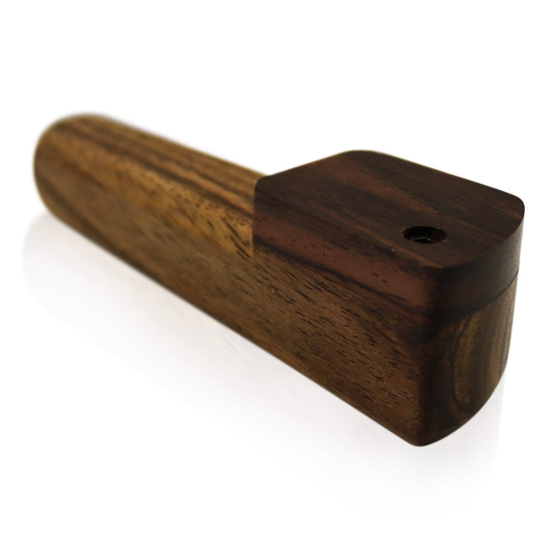 WOOD WORKS 3.5" WOODEN SMOKING PIPE W/ SWIVEL LID #WW4