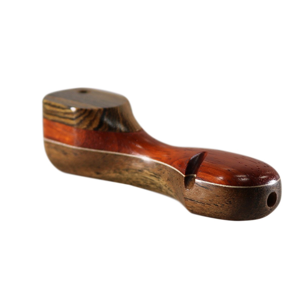 WOOD WORKS 4" WOODEN SMOKING PIPE W/ SWIVEL LID #WW9