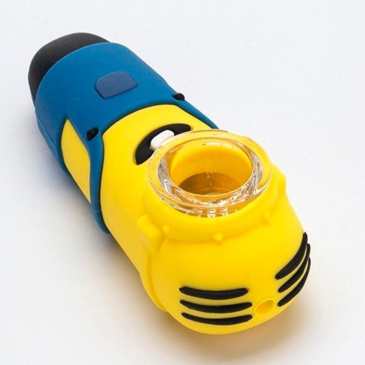 4" Silicone Hand Pipe w/ Glass Bowl #SC37