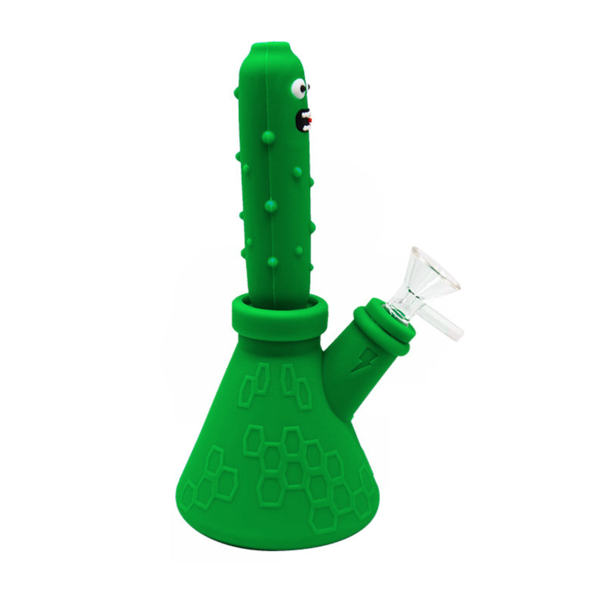 8.5" Silicone (Pickle) Dual Use Water Pipe Nectar Collector & Accessories #SC-76